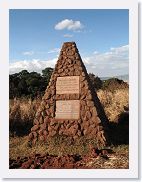 08CraterLodgeToSopa - 5 * Grave marker and memorial for Professor Bernhard Grzimek and his son Michael Grzimek pionered conservation for Tanzania's wildlife after WWII.